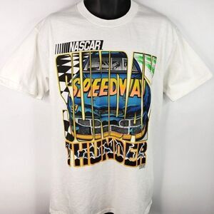 NASCAR Sunday Speedway T Shirt Vintage 90s Thunder Lightning Made In USA Mens